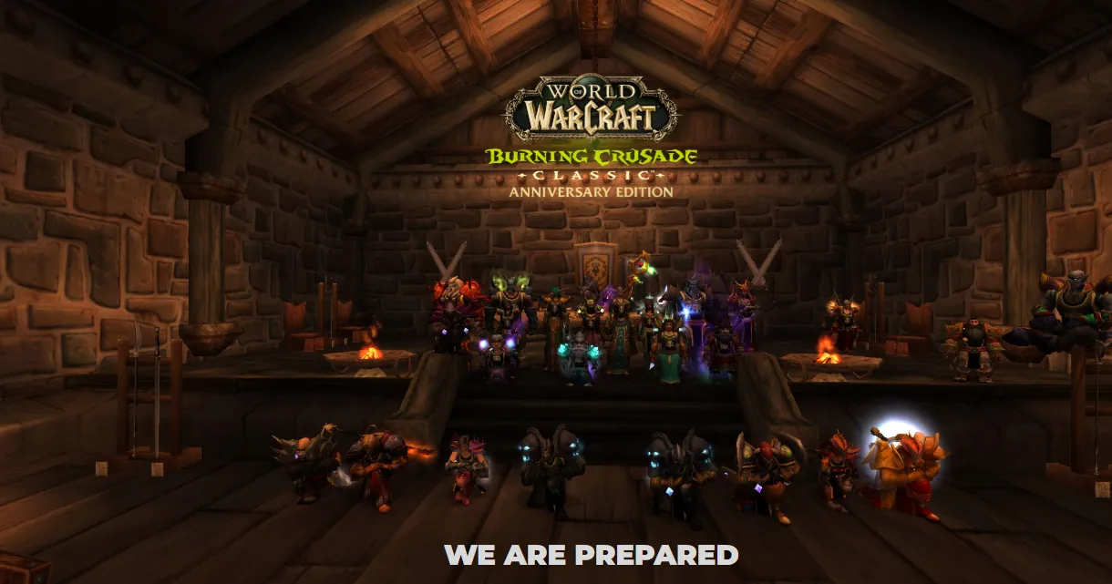 The Guild going into The Burning Crusade Anniversary January 2025.